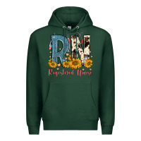Sports Green rn registered nurse Premium Hoodie - FaDigitalArtStudio