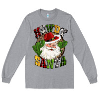 Howdy Santa Western Cactus Christmas Long Sleeve Tee | Teevron