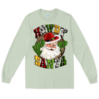 Matcha howdy santa western cactus christmas Long Sleeve Tee - CowGirlArtShop
