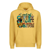 Antique Gold i pretend coffee helps but i'm still a bitch Premium Hoodie - Jasminsmagicworld