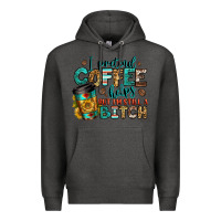Charcoal Heather i pretend coffee helps but i'm still a bitch Premium Hoodie - Jasminsmagicworld