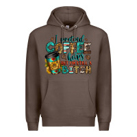 Coffee i pretend coffee helps but i'm still a bitch Premium Hoodie - Jasminsmagicworld