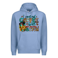 Colony Blue i pretend coffee helps but i'm still a bitch Premium Hoodie - Jasminsmagicworld