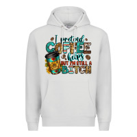Dove Grey i pretend coffee helps but i'm still a bitch Premium Hoodie - Jasminsmagicworld