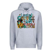 Heather Grey i pretend coffee helps but i'm still a bitch Premium Hoodie - Jasminsmagicworld