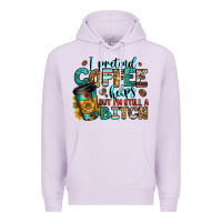 Lilac i pretend coffee helps but i'm still a bitch Premium Hoodie - Jasminsmagicworld