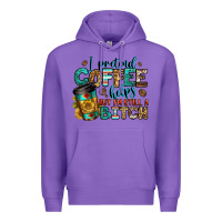 Purple i pretend coffee helps but i'm still a bitch Premium Hoodie - Jasminsmagicworld