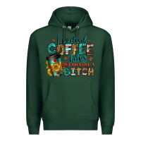 Sports Green i pretend coffee helps but i'm still a bitch Premium Hoodie - Jasminsmagicworld