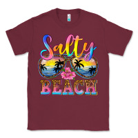 Burgundy Salty beach Classic Tee - NancyCooperArtShop