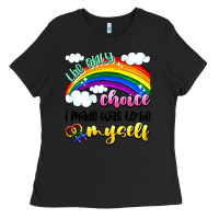 Black the only choice i made was to be myself Ladies Tee - Artiststas