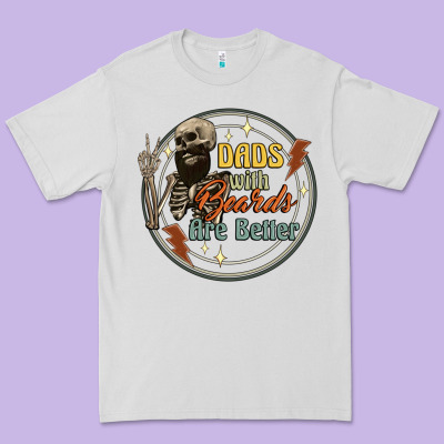 Dads With Beards Are Better Premium Tee Designed By Artiststas