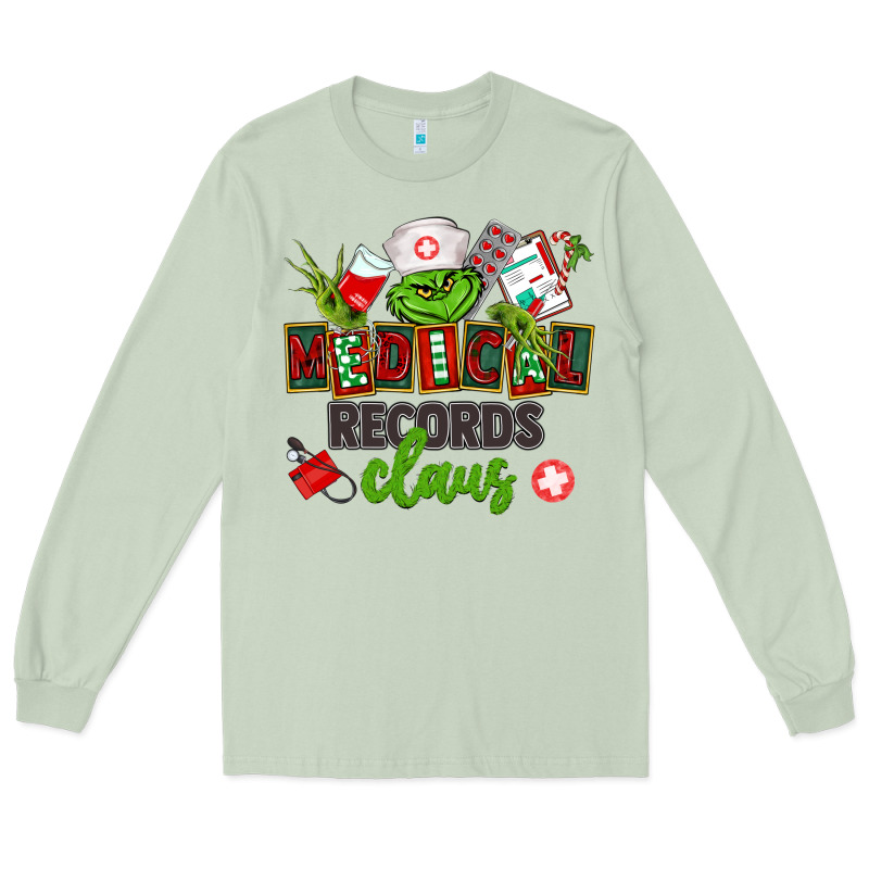 Medical Records Claus Long Sleeve Tee by CowGirlArtShop | Teevron