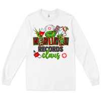 White medical records claus Long Sleeve Tee - CowGirlArtShop