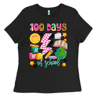 Black 100 days of school Ladies Tee - Artiststas