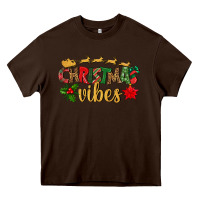 Chocolate Brown christmas vibes Heavy Core Tee - BundleAndBundleShop