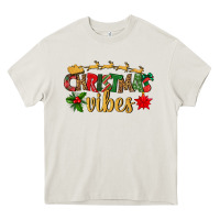 Cream christmas vibes Heavy Core Tee - BundleAndBundleShop