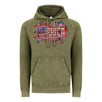 Vintage Olive America Vintage Hoodie - HowdyJamesFarm