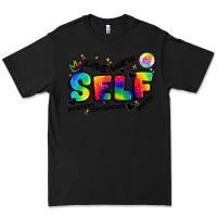 Black self love tie dye Premium Tee - Artiststas