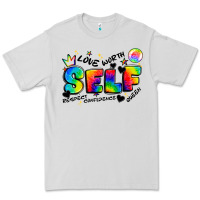 Dove Grey self love tie dye Premium Tee - Artiststas
