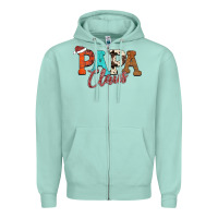 Seafoam Papa Claus Zipper Hoodie - CowhideDigitalArt