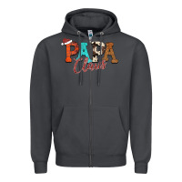 Smoke Papa Claus Zipper Hoodie - CowhideDigitalArt