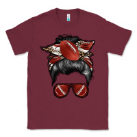 Burgundy football mom Classic Tee - RacoonDesign