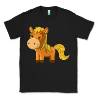 Black cute horse Classic Tee - texasbilliewilder