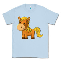 Dusty Blue cute horse Classic Tee - texasbilliewilder