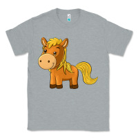 Heather Grey cute horse Classic Tee - texasbilliewilder