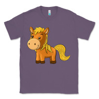 Lavender cute horse Classic Tee - texasbilliewilder