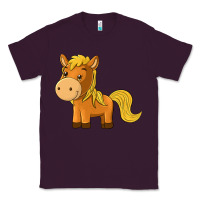 Plum cute horse Classic Tee - texasbilliewilder
