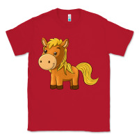 Red cute horse Classic Tee - texasbilliewilder
