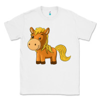 White cute horse Classic Tee - texasbilliewilder