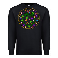 Black st patrick s day smiley face Premium Sweatshirt - Artiststas