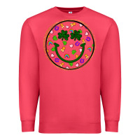 Cardinal st patrick s day smiley face Premium Sweatshirt - Artiststas