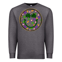 Charcoal Heather st patrick s day smiley face Premium Sweatshirt - Artiststas