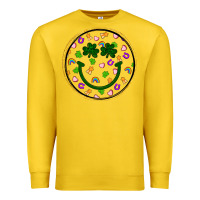 Lemon st patrick s day smiley face Premium Sweatshirt - Artiststas