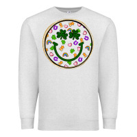 Oatmeal Heather st patrick s day smiley face Premium Sweatshirt - Artiststas