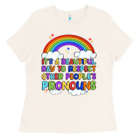 Bone it's a beautiful day to respect other people's pro Ladies Tee - Artiststas