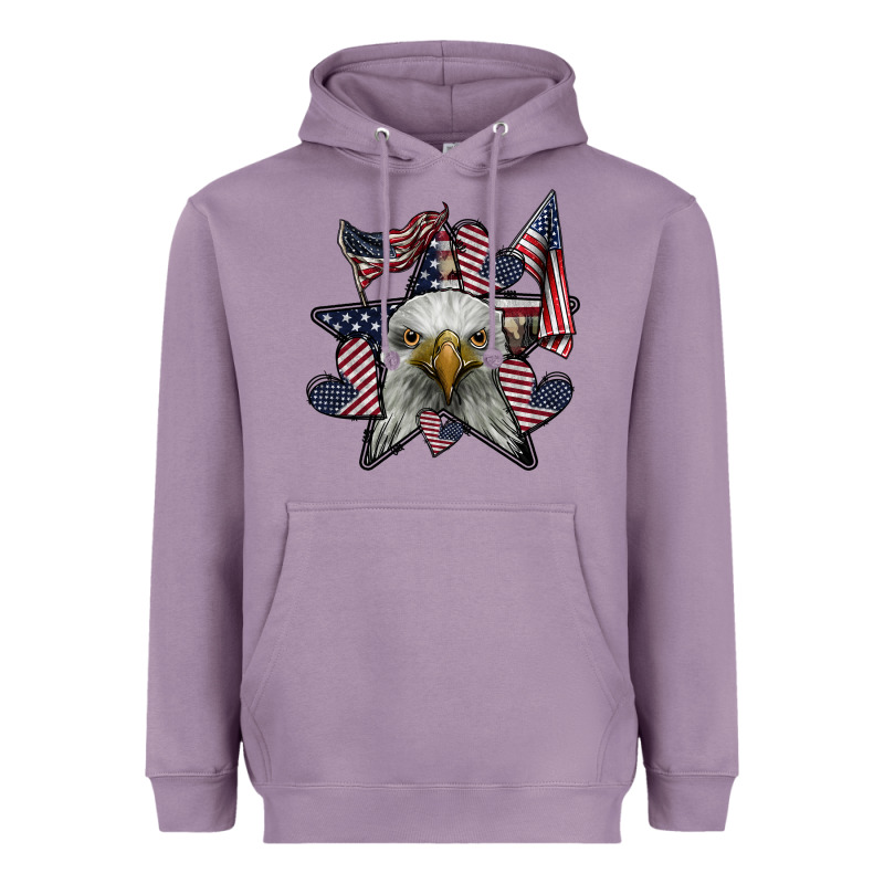 Eagle Star Png Heavyweight Hoodie by SublimationCraftShop | Teevron