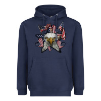 Navy eagle star png Heavyweight Hoodie - SublimationCraftShop