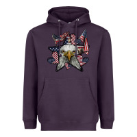 Plum eagle star png Heavyweight Hoodie - SublimationCraftShop