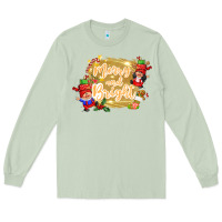 Matcha merry and bright gnome Long Sleeve Tee - CowGirlArtShop