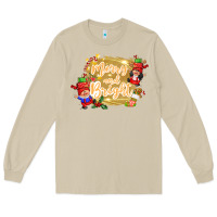 Mushroom merry and bright gnome Long Sleeve Tee - CowGirlArtShop