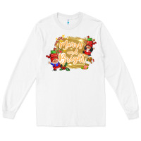 White merry and bright gnome Long Sleeve Tee - CowGirlArtShop