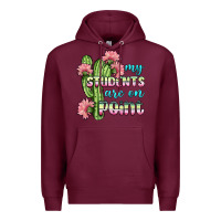 Burgundy my students are on point Premium Hoodie - BundleAndBundleShop