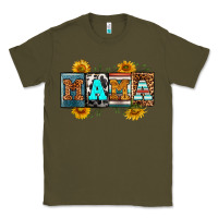 Army Green license letters western mama Classic Tee - RanaPortraitStore