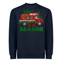 Navy christmas 'tis the season Heavyweight Sweatshirt - BundleAndBundleShop