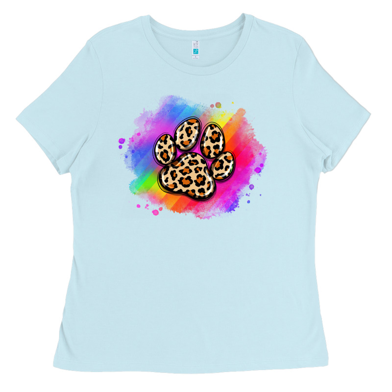 Pride Dog Paw Ladies Tee by Artiststas | Teevron