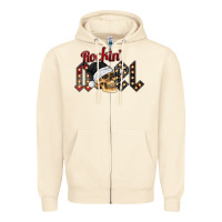 Sandshell rockin noel skull Zipper Hoodie - CowhideDigitalArt